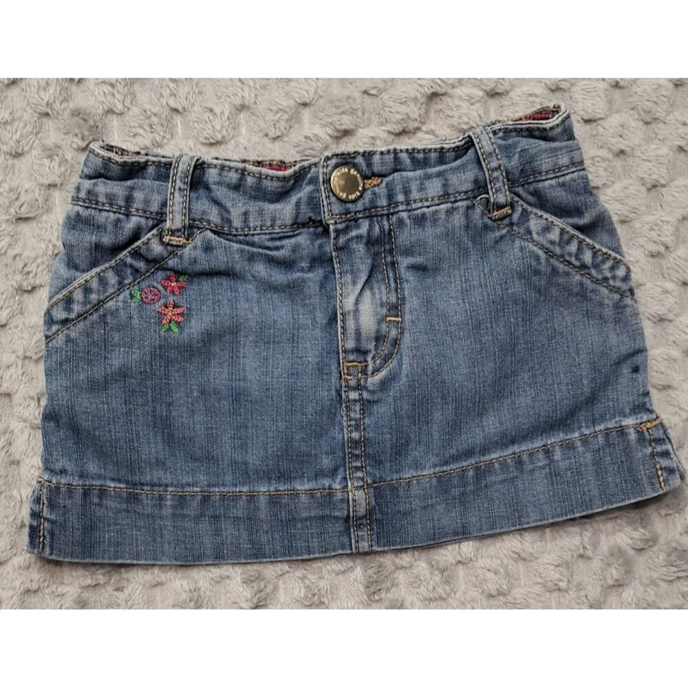 Lot OshKosh B'Gosh 18 Months Overalls Dress Little Baby Girls GenuineKids Skirt